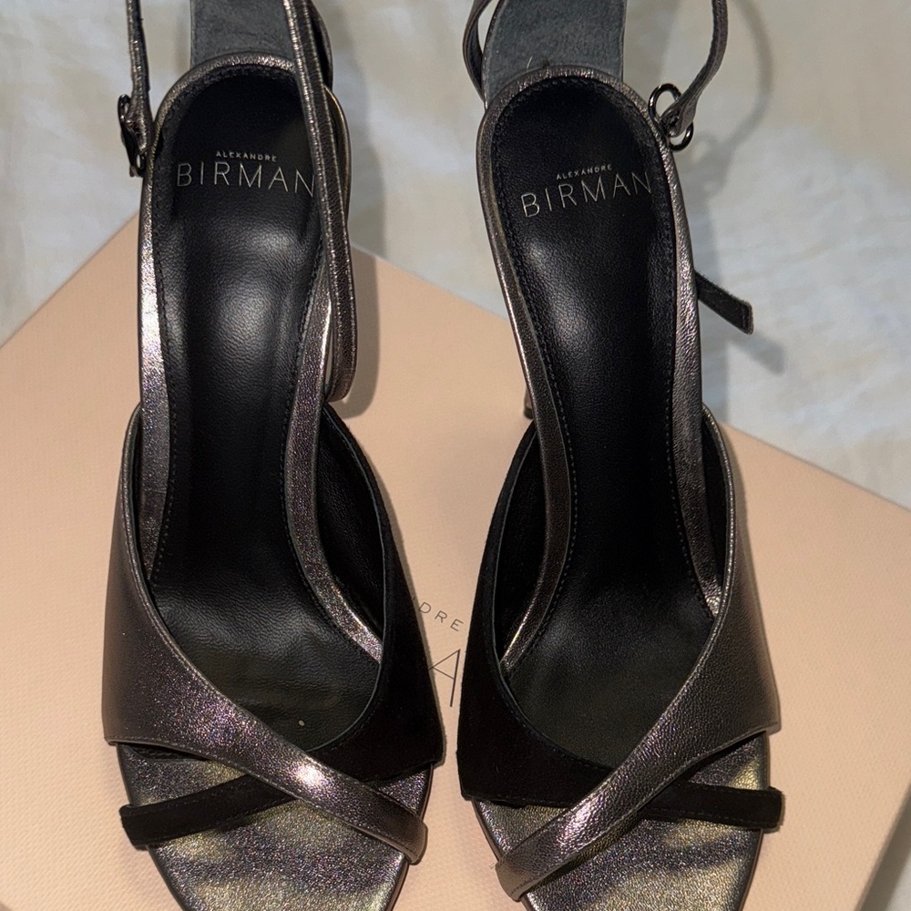 Alexandre Birman Black and Silver Heels